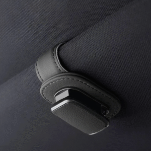 High Quality Faux Leather Car Sun Visor Glasses Holder Clip