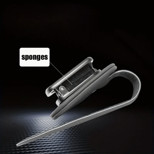 High Quality Faux Leather Car Sun Visor Glasses Holder Clip