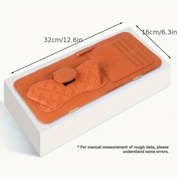 Premium PU Leather Multifunctional Car Sun Visor Organizer