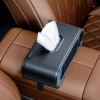 Foldable PU Leather Car Tissue Box Holder