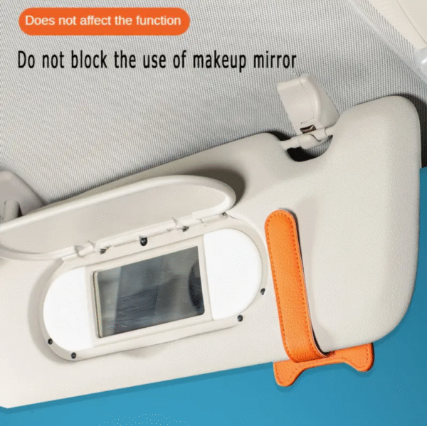 Screenshot 2025-08-25 at 18.38.57 Cat Ear Faux Leather Sun Visor Organizer in Cream