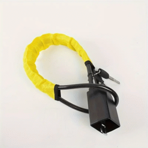 Premium Car Anti Theft Reinforced Steel Cable Locking System in Yellow