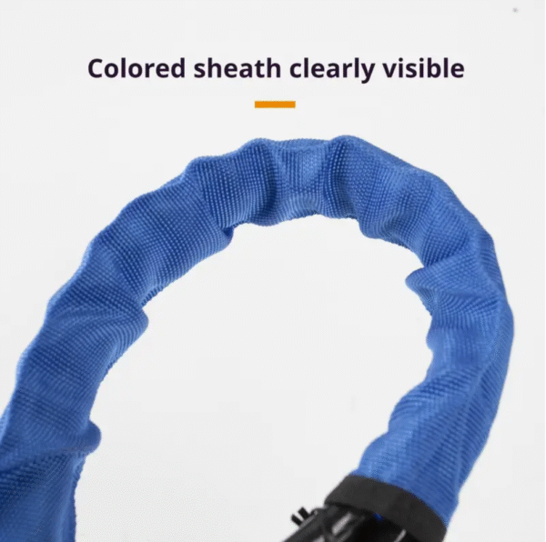 Premium Car Anti Theft Reinforced Steel Cable Locking System in Red