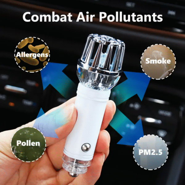 IONKINI Crystal Car Air Purifier in Black