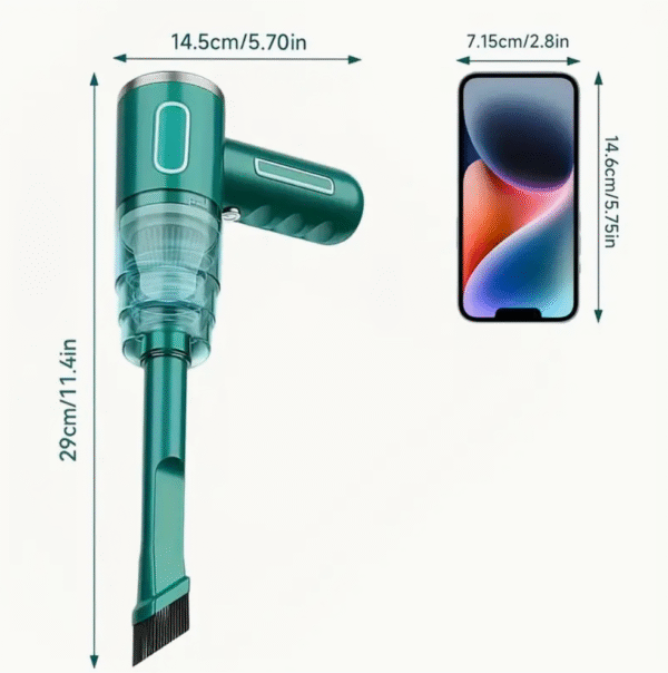 Cordless Handheld Car Vacuum Cleaner in Green