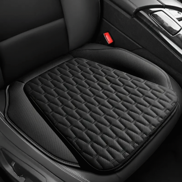 Breathable PU Leather Car Seat Cushion in Black