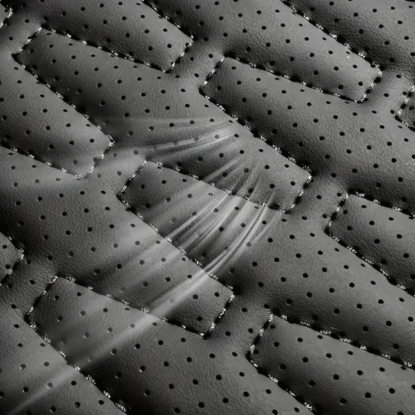 Breathable PU Leather Car Seat Cushion in Black