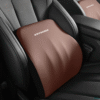 Car Memory Foam Waist Support Pillow in Brown